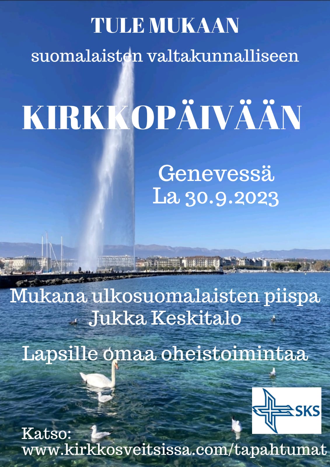 Geneven kirkkopäivän flyer
